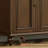 Light-walnut Solid Wood Shoe Storage Bench-1872529043