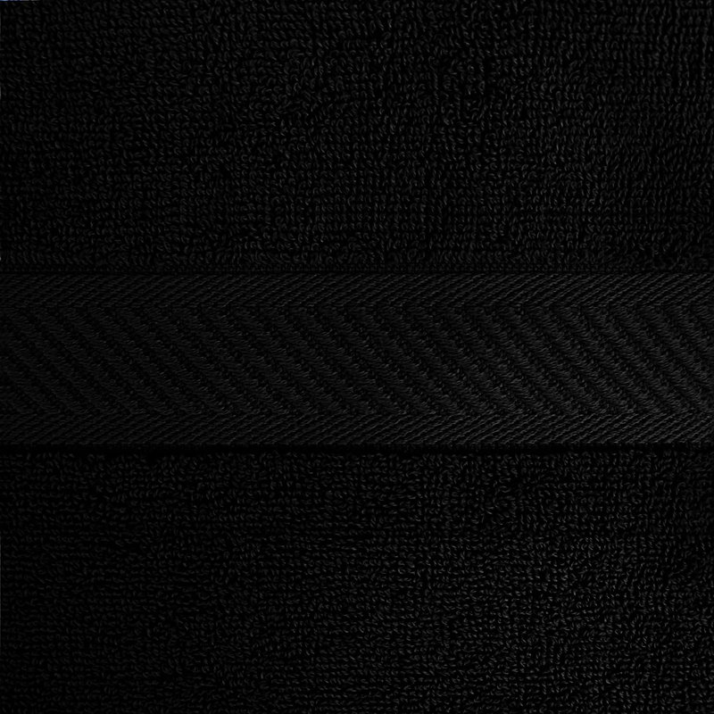 Cassada Cotton Bath Towel, Black