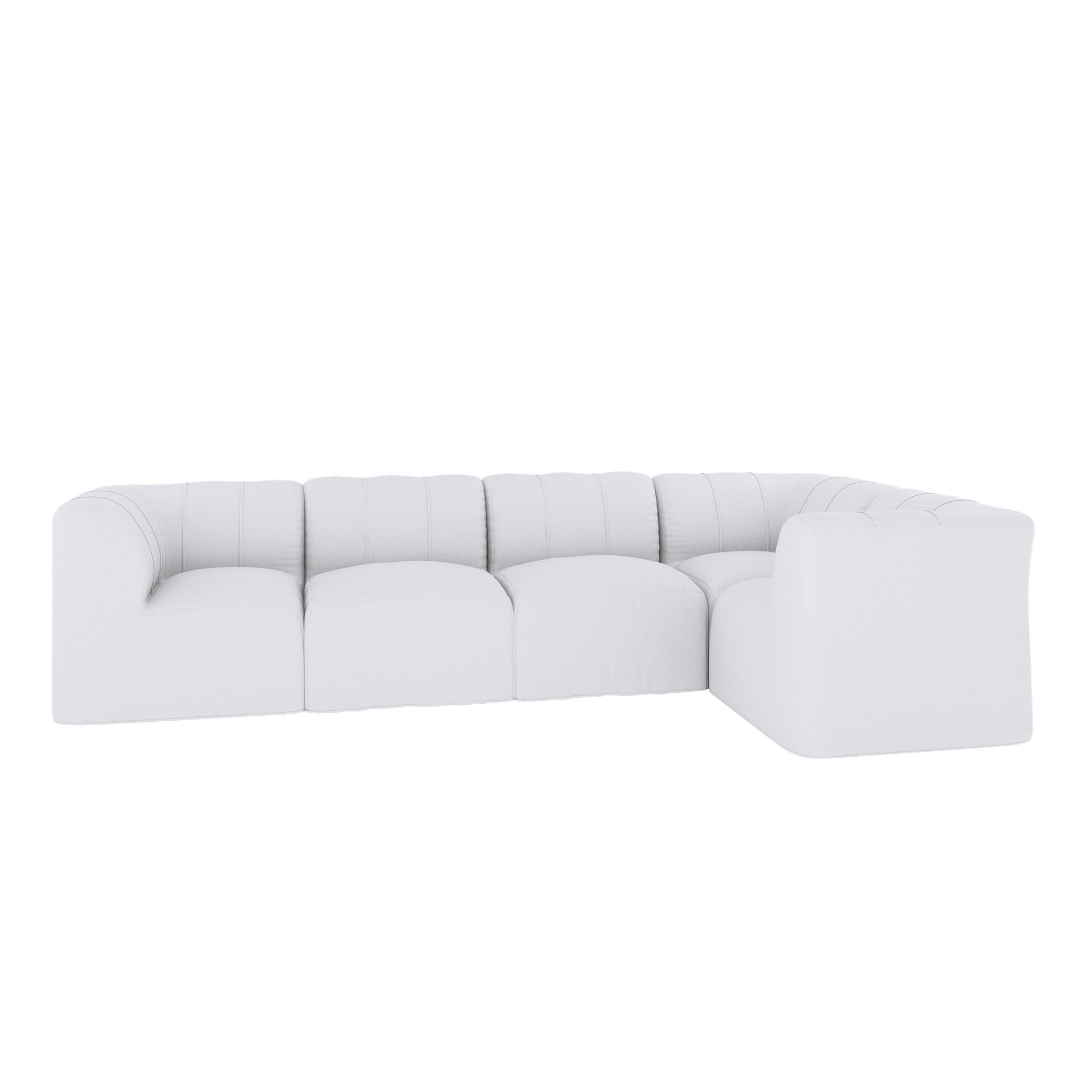 Praia 102" Sunbrella Outdoor Sofa, Canvas White Sunbrella® Canvas