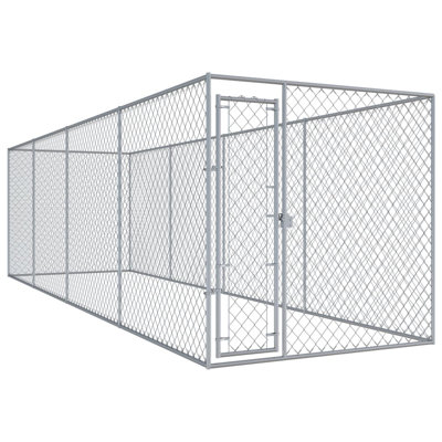 Chenil d'extérieur pour chien 299,2 po x 75,6 po x 72,8 po VidaXL