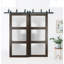 Panneau de porte de grange en verre givré Slab | Lucia 2552 chocolat cendré | Portes robustes avec finition | Pochette coulissante 30 po x 80 po-55746159-55746161