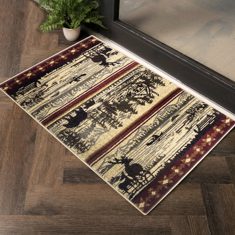 Tapis en polypropylène 2 pi 7 po x 7 pi 3 po, convient aux couloirs à usage intensif 7 pi 3 po, accessoire de décoration intérieure