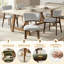 Chaise d'appoint rembourrée en bois massif-628719361