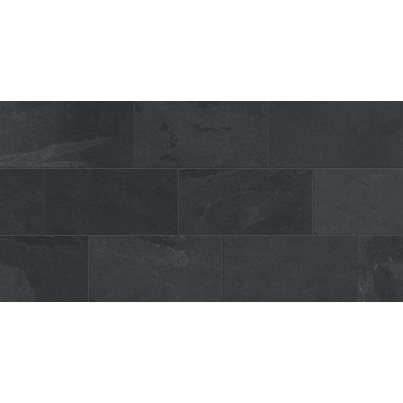 Net-zero 12"x24" - Stone Look Matte Porcelain Tile (8mm) - Floor & Wall Tile, Beige