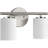 2-Light Brushed Nickel Bath Vanity Light with Etched Glass Shades-238427283
