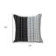Coussin décoratif noir et blanc