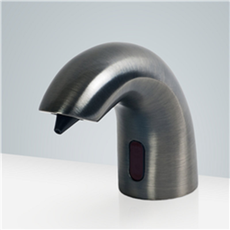 Robinet de lavabo autoportant sans contact avec capteur de mouvement noir mat