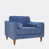 Mélange de polyester bleu