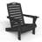 Outdoor Fire Pit Chairs Weather-Resistant HDPE Foldable Outdoor Adirondack Chair With Cup Holder-108075628