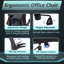 Chaise de bureau ergonomique rembourrée Kolyo