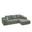 Ensemble de canapé modulaire rembourré en velours côtelé Modern-475135372-475135373