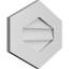 Vertical Peaked Surface Mount Signature Urethane Non-Functional Gable Vent 6/12 Pitch Primed Tan-101822163