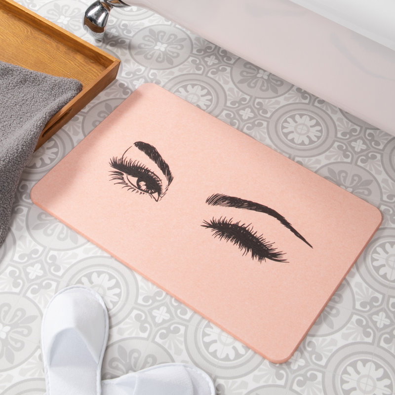 Non-Slip Bath Mat, Pink