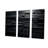3D Black Brick Cube Dimensions V - Modern Geometric Wall Decor Set-93345540
