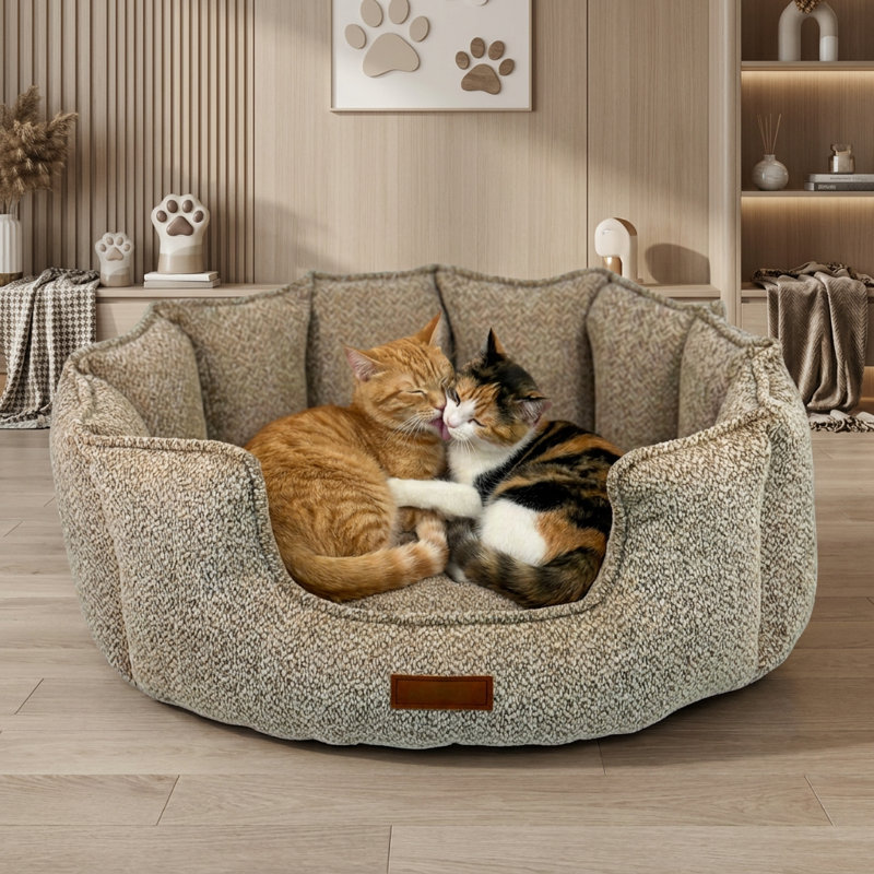 Lit pour chat Zenith, Crème