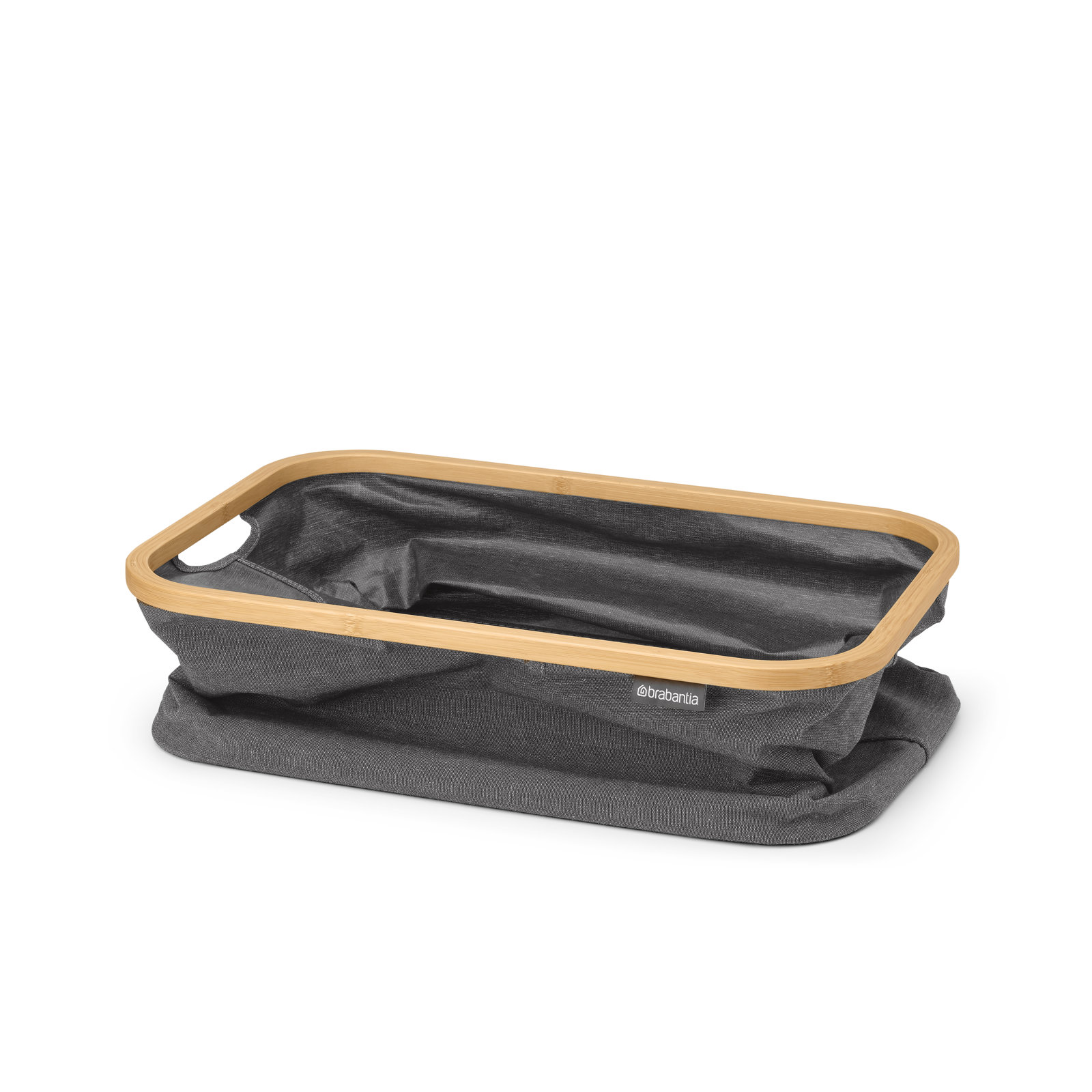 Brabantia 10.6 Gallon Foldable Laundry Basket, Pepper Black