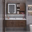 Armoire de salle de bain rétro brun