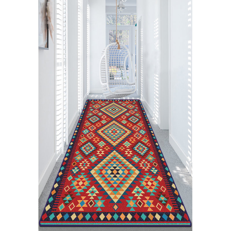 Antibacterial Hall Carpet, 100% Polyester, 31.5 x 78.7 Inches | 10 mm Pile Height, Non-Slip Underside, Machine Washable | Durable Dot Base, Perfect for Entryways & High-Traffic Areas, Easy to Maintain