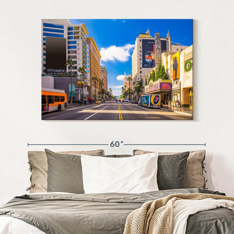 LA Hollywood Boulevard, H 34 po x l 51 po