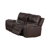 Elle 71.5'' Faux Leather Reclining Loveseat