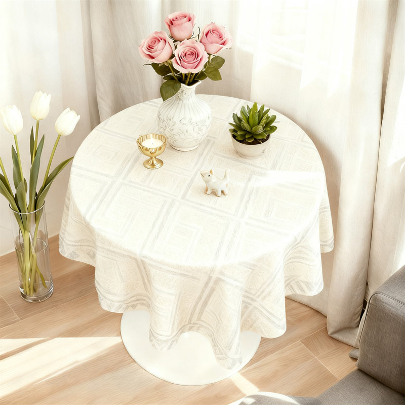 Modern White Round Dining Table And Coffee Table,24" MDF Top With Sturdy Metal Pedestal Base, White, White Marble
