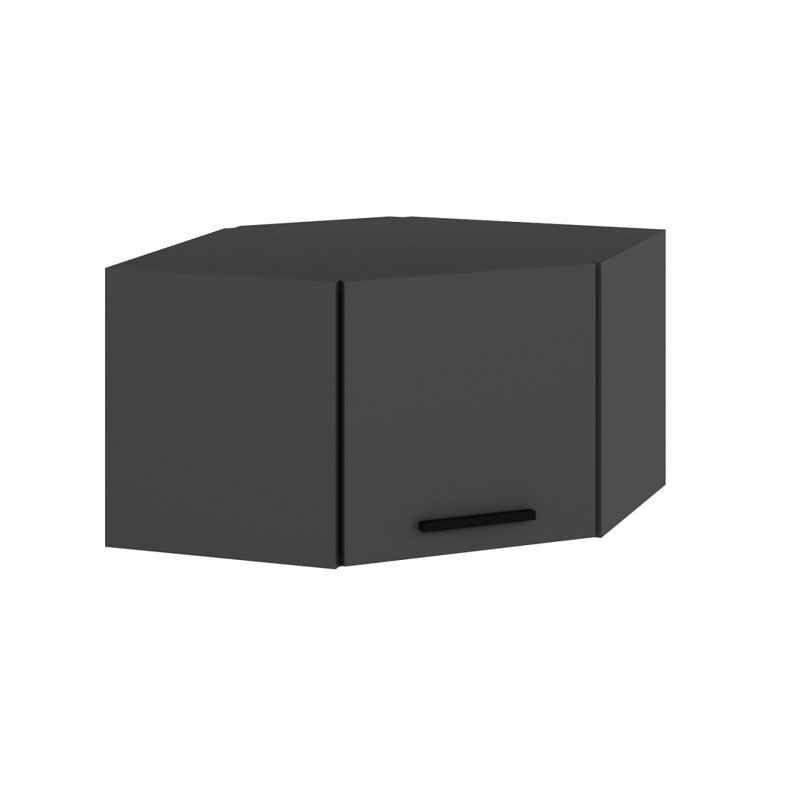 Minerva Corner Accent Cabinet, Anthracite