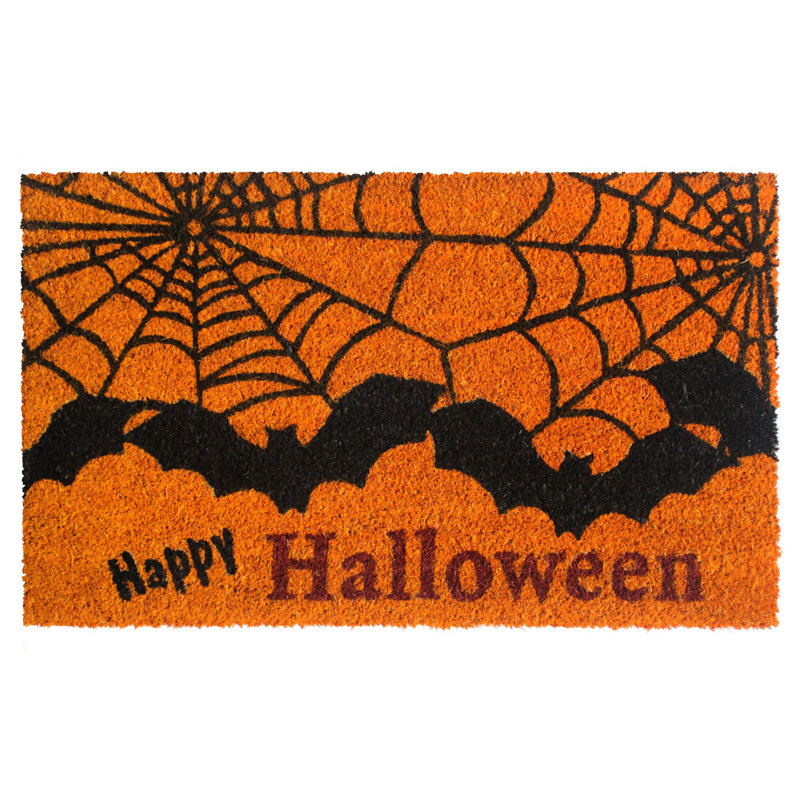 Tapis de porte antidérapant 30 po 18 po x Iarpulf Happy Halloween