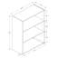 Bibliothèque, bibliothèque, 4 niveaux, H 36 po, bureau, stratifié de chambre à coucher, transitionnel-129422600-129422599