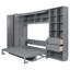 Grand lit escamotable mural Murphy avec portes de rangement, espresso-793001760-562330517