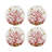 Coral Reef Vegan Leather Round Pebble Placemat-117536473