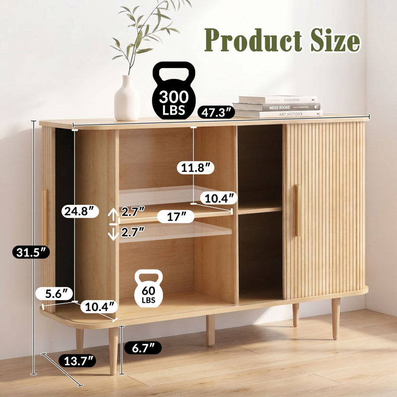 Buffet Modern Modern, Naturel