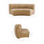 Ruslan 77 " Faux Leather Loveseat