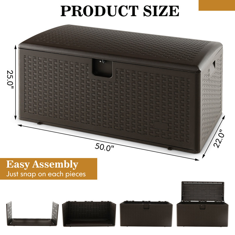 Costway 100 en brun, 100 gallons