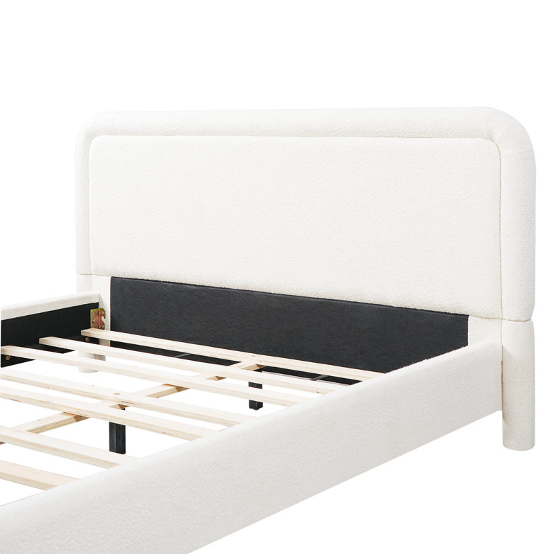 Lit plateforme tapissier Valmere, Grand lit