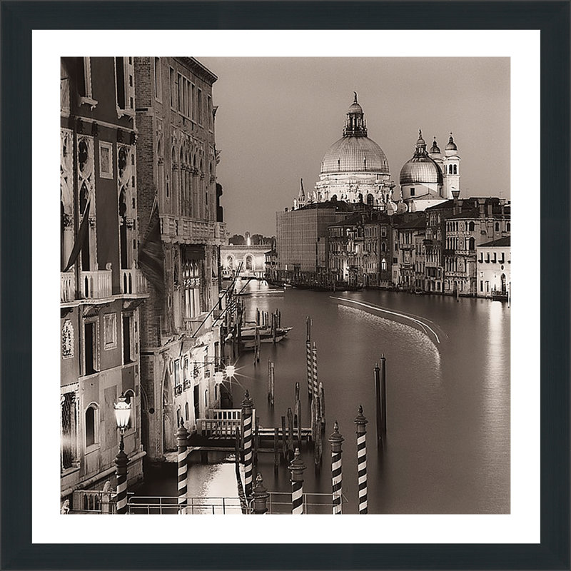 « ponte accademia » par alan blaustein,, reproduction de photo encadrée, H 27,5 po x l 27,5 po x P 0,75 po