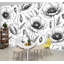 Papier peint adhésif auto-adhésif moderne pour la chambre à coucher Peel and Stick L 69 po x l 96 po