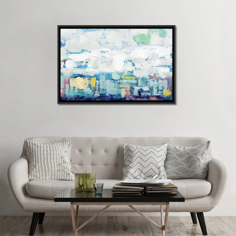 « forever », impression sur toile, H 40 po x l 60 po x P 1,5 po, Toile avec cadre noir, Pas de tapis