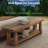 55" Solid Wood Entryway Bench with Shoe Storage, Rustic Charred Wood Grain Foyer Bench with Open Shelf for Hallway, Mudroom, Bedroom, Easy Assembly-31547341