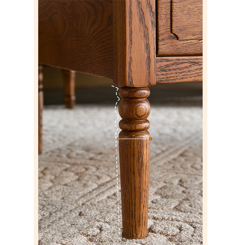 Table basse American Country, Marron foncé