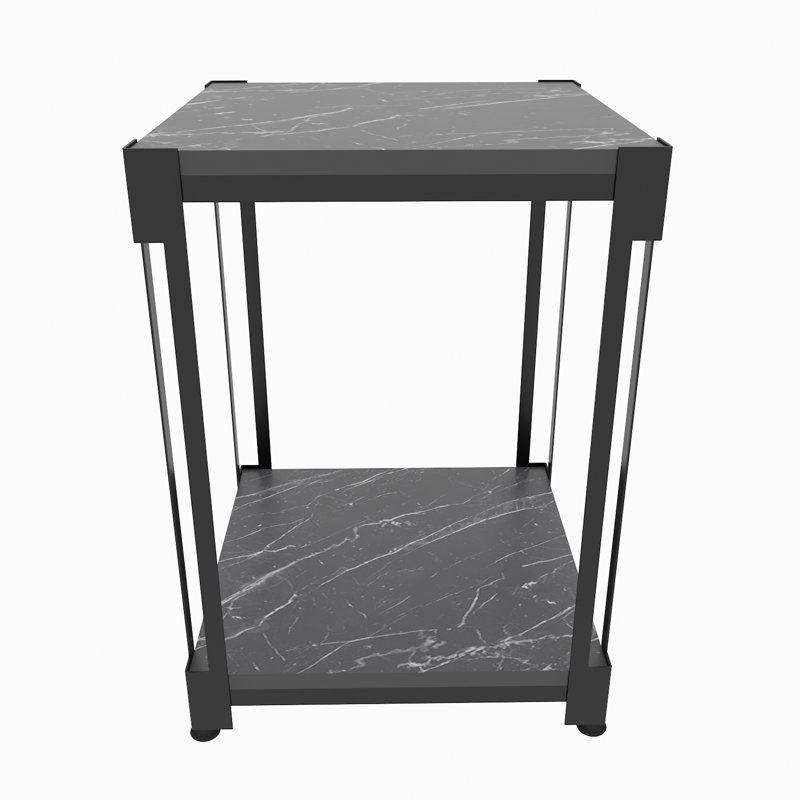 Sibilla Frame End Table, Black