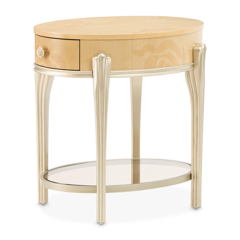 Camellia Field Caramel End Table