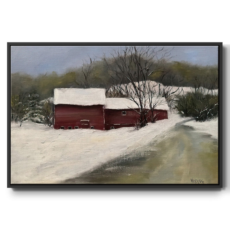 Winter Homestead II, Noir, H 17 po x l 25 po x P 1,5 po