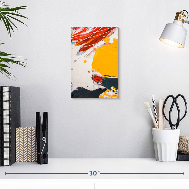 Avery Abstract Splatter Expression, 12" H x 8" W