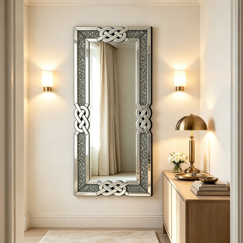 Godofredo Rectangle Wall Mirror, 120cm H x 60cm W