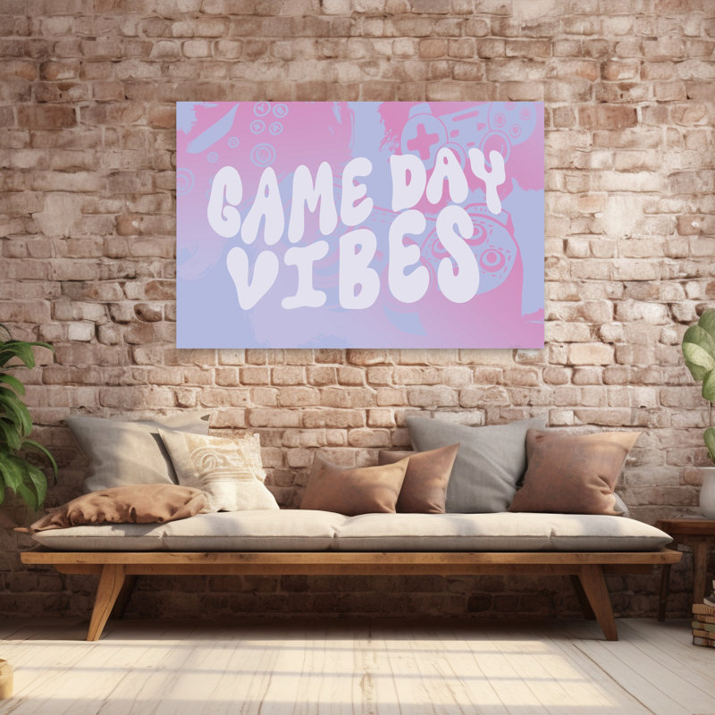 «Game Day Vibes», art contemporain abstrait, H 60 po x l 40 po