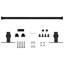 Ayako Mini Sliding Barn Door Kit Carbon Steel-2065837788