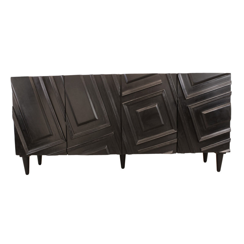 Buffet 4 portes Cahill - Noir, Noir