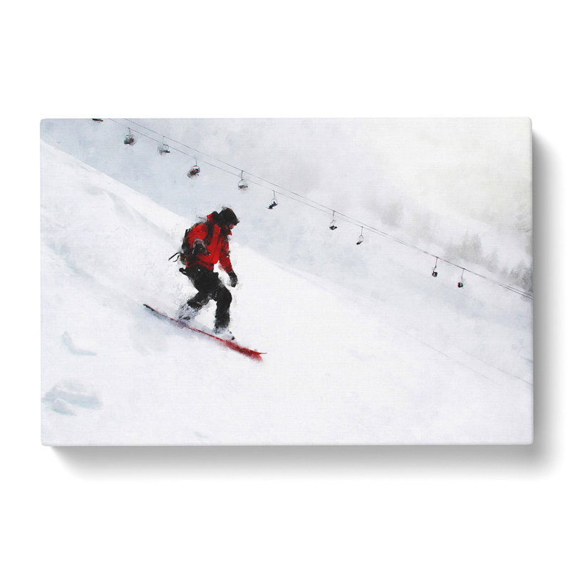Snowboarding - Wrapped Canvas, 35cm H x 50cm W x 3cm D