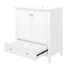 Meuble-lavabo de salle de bain avec lavabo en céramique, meuble-lavabo moderne à base en bois massif multifonctionnel, fabrication-627938022