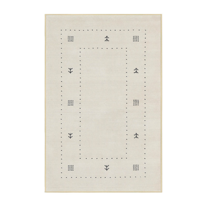 Tapis gris zone contemporaine, Rectangle de 5 pi x 8 pi